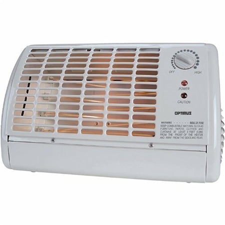 Portable Fan Forced Radiant Heater, White